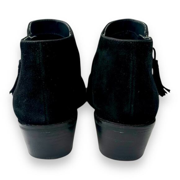 Vionic Women's Serena Ankle Boots Size 11 Black Suede Classic Block Heel Bootie - Picture 9 of 11